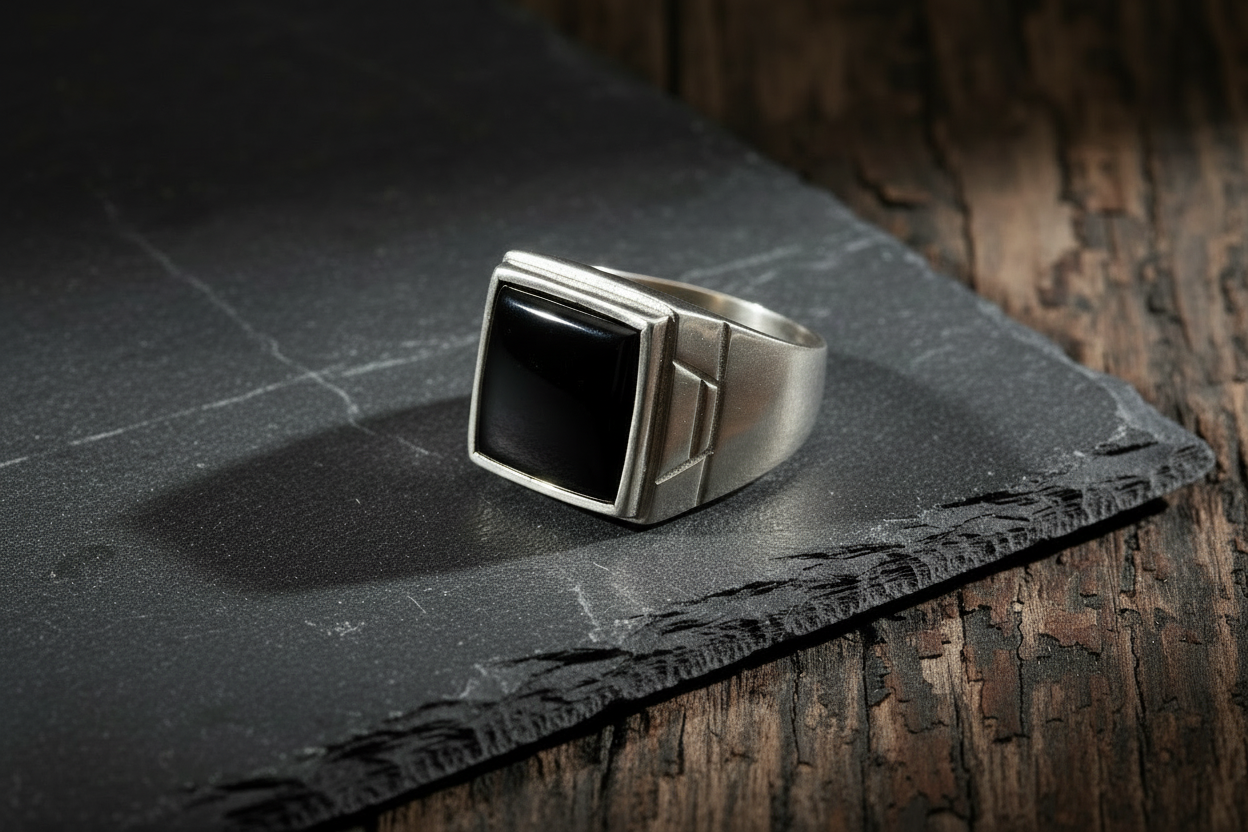 VALOR™ Obsidian Crest Ring